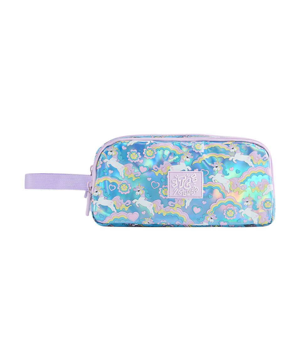 Estuche escolar hologr&aacute;fico