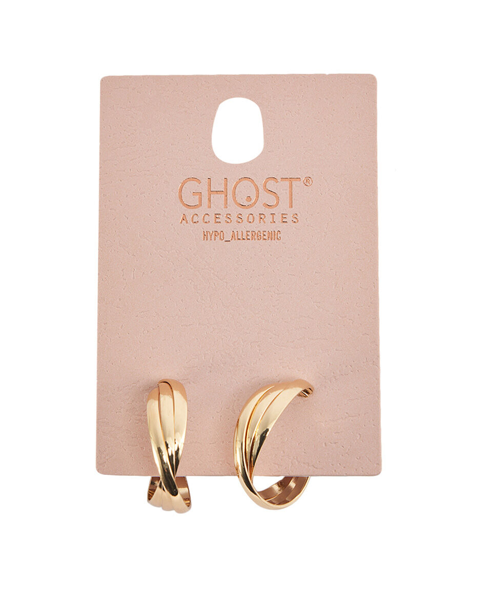 Aros mujer elegente gold