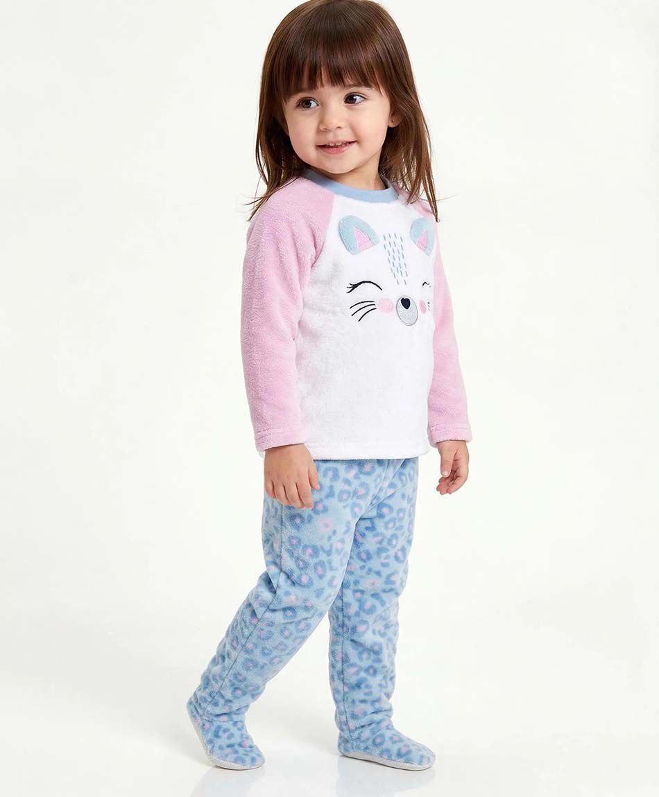 Pijama beb&eacute; gatito patitas