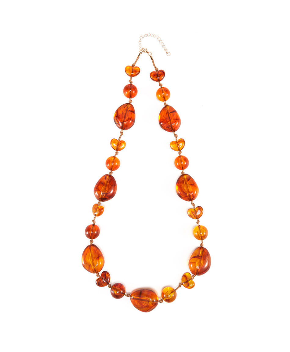 Collar mujer piedras &aacute;mbar