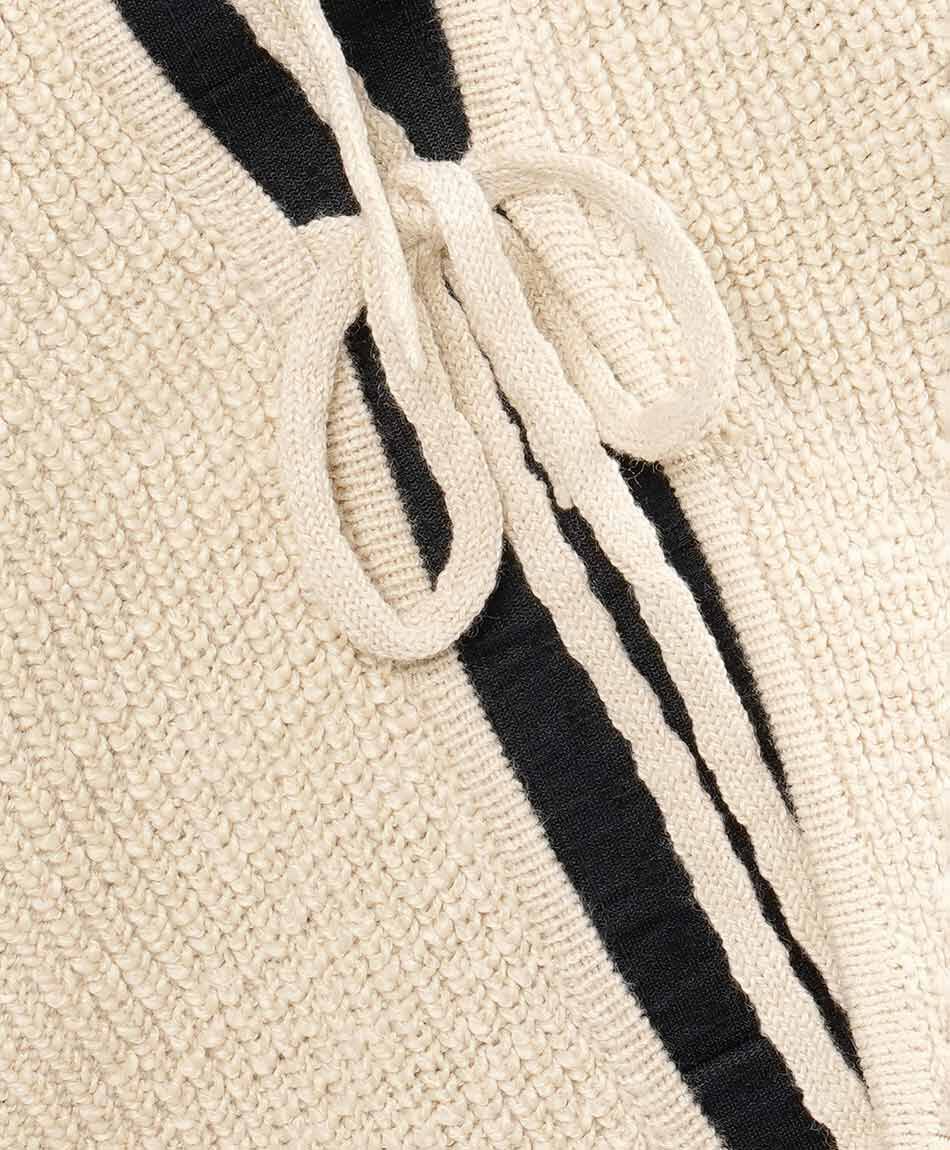 Cardigan mujer amarras beige