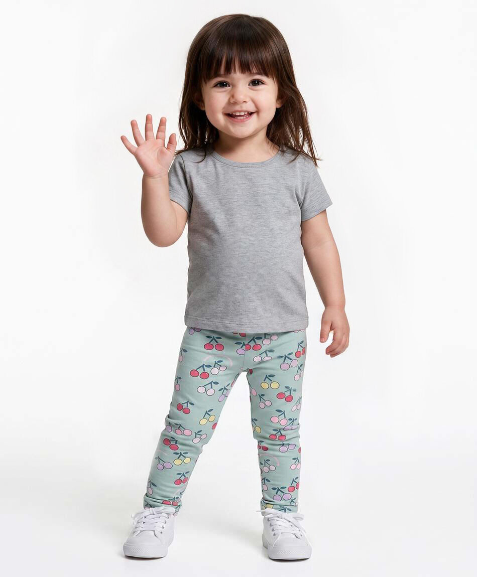 Leggins beb&eacute; cerezas colores