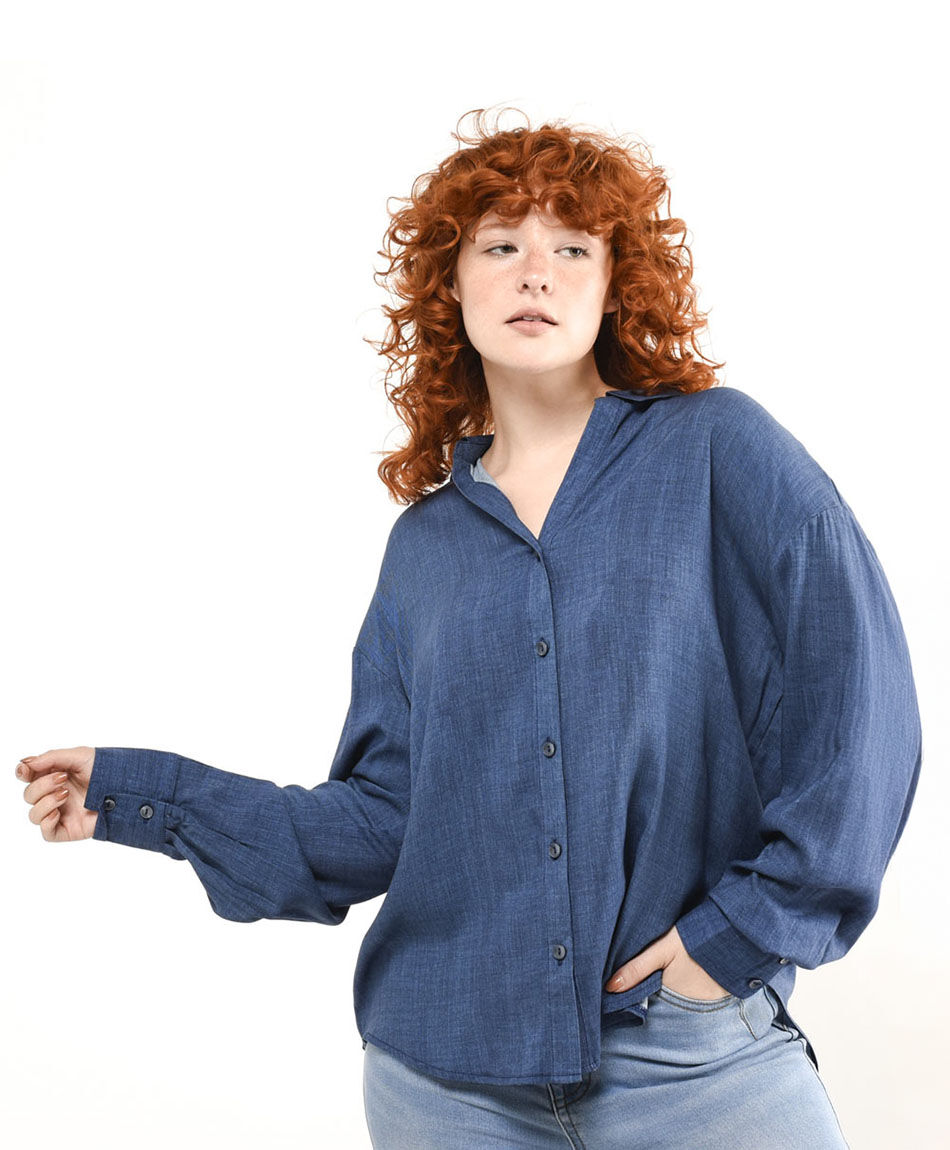 Camisa mujer camisera denim