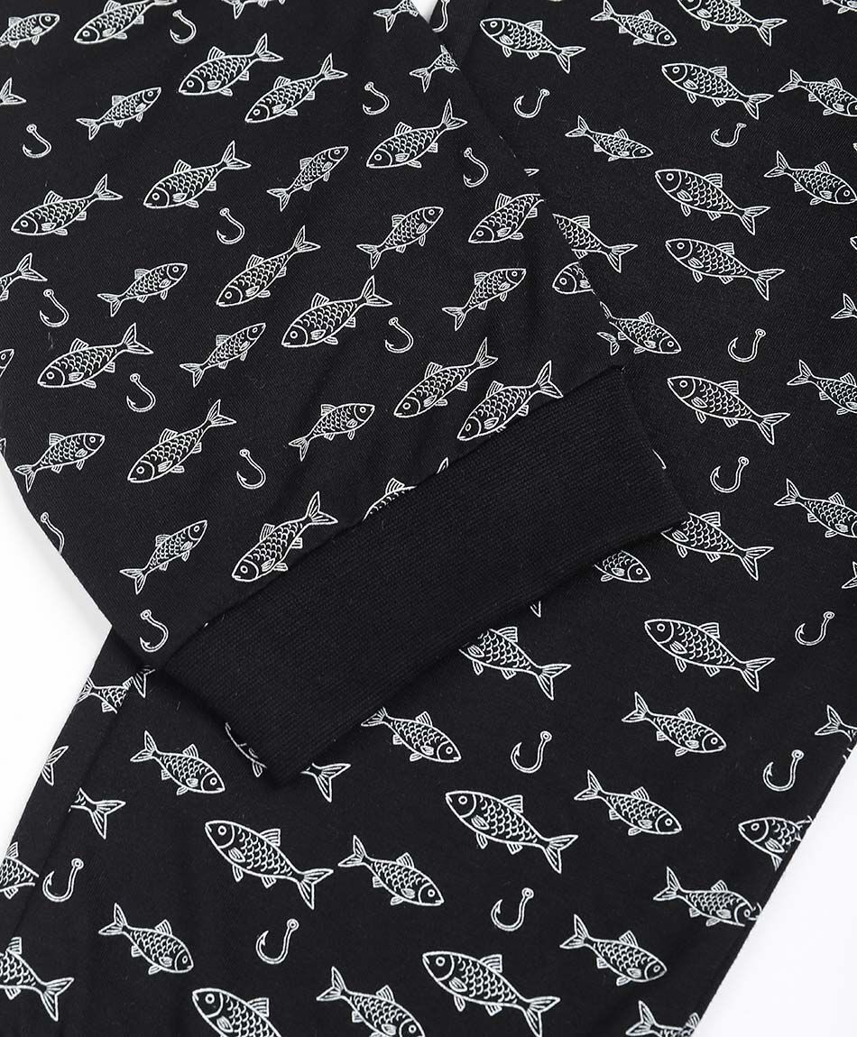 Pijama hombre estampado peces