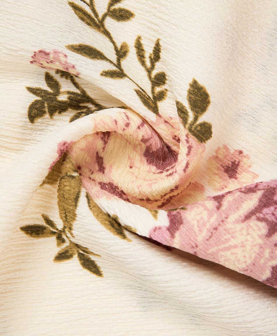 Remera mujer estampado floreado