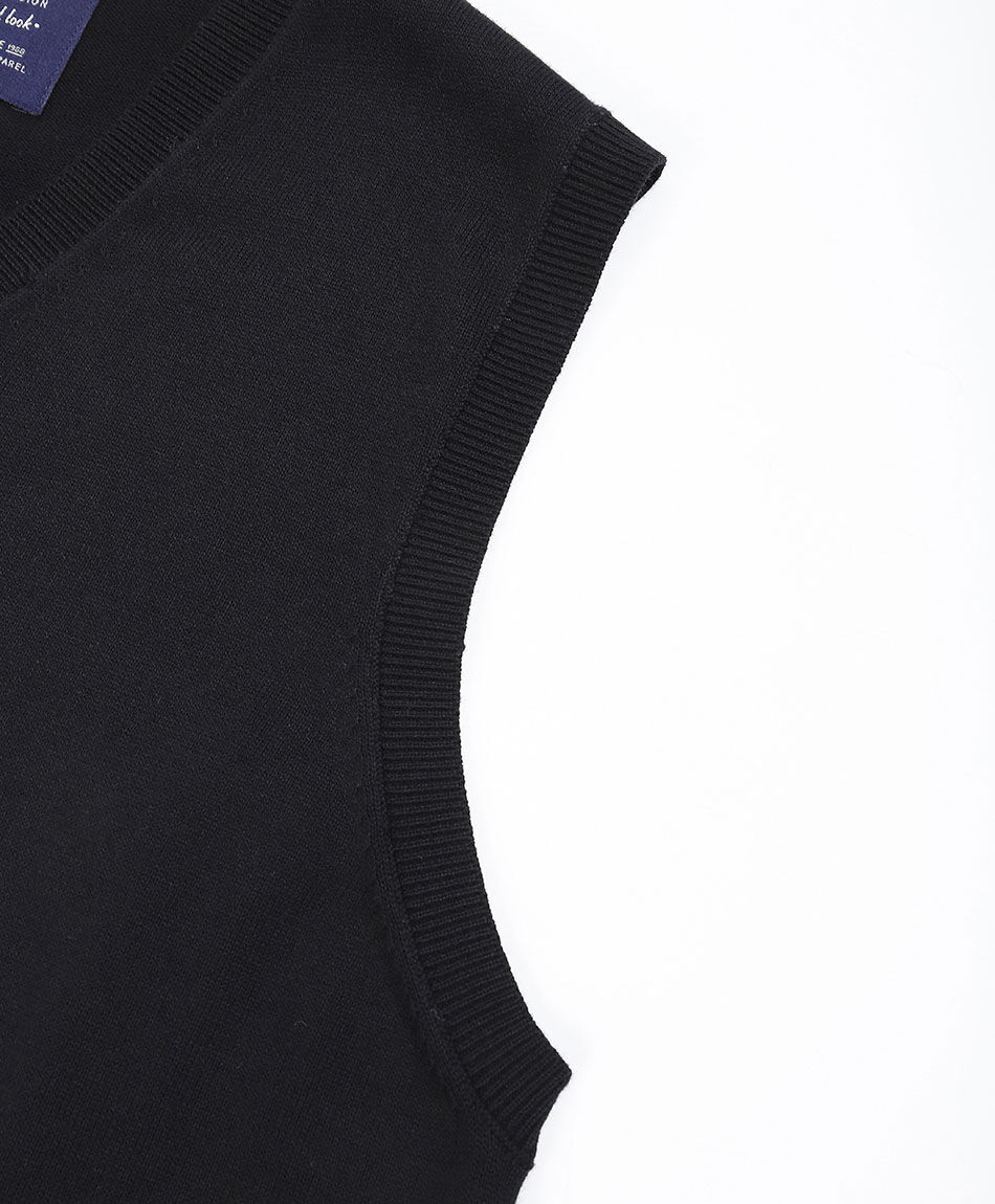 Sweater hombre sin mangas negro