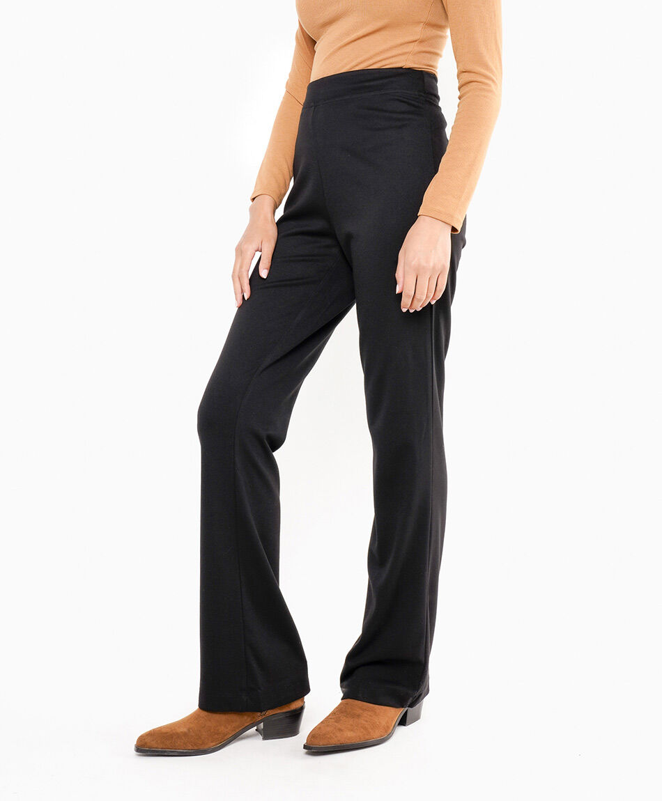 Pantal&oacute;n mujer mini flare negro