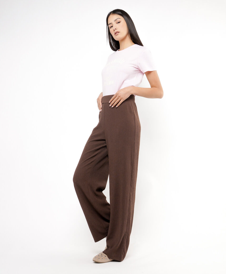 Pantalon mujer tiro recto clasico