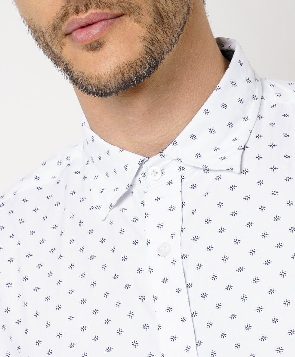 Camisa hombre mini print
