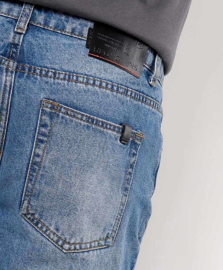 Jeans hombre desgaste skinny fit