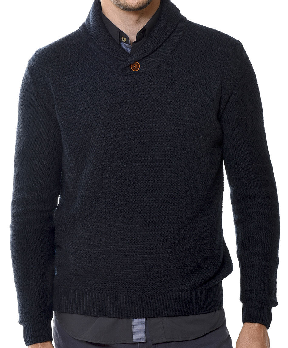 Sweater cuello boton