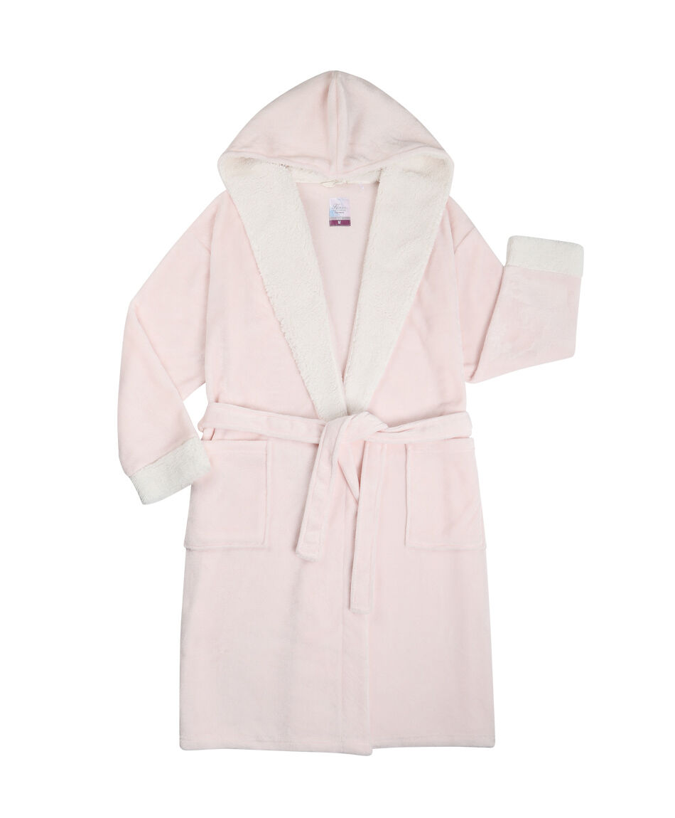 Bata mujer larga con capucha