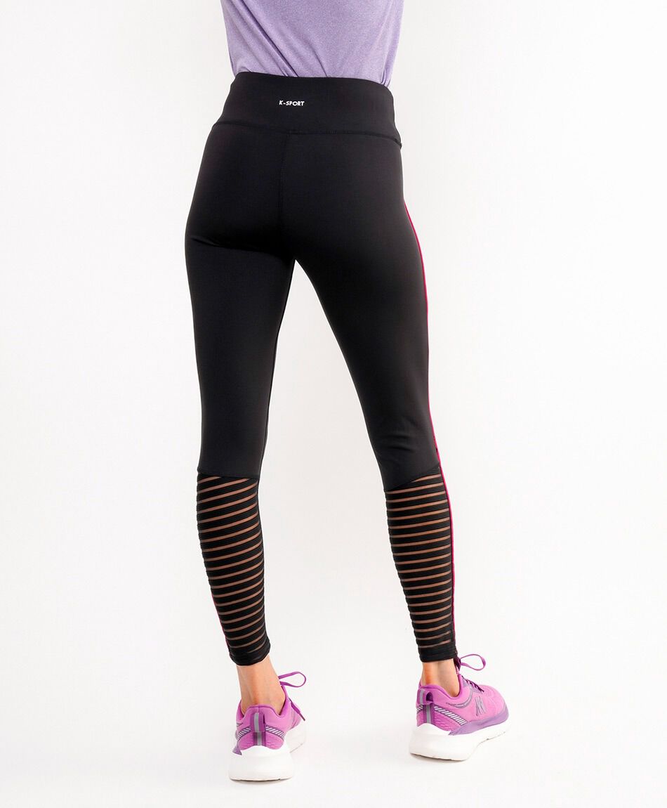 Calza deportiva mujer linea fucsia