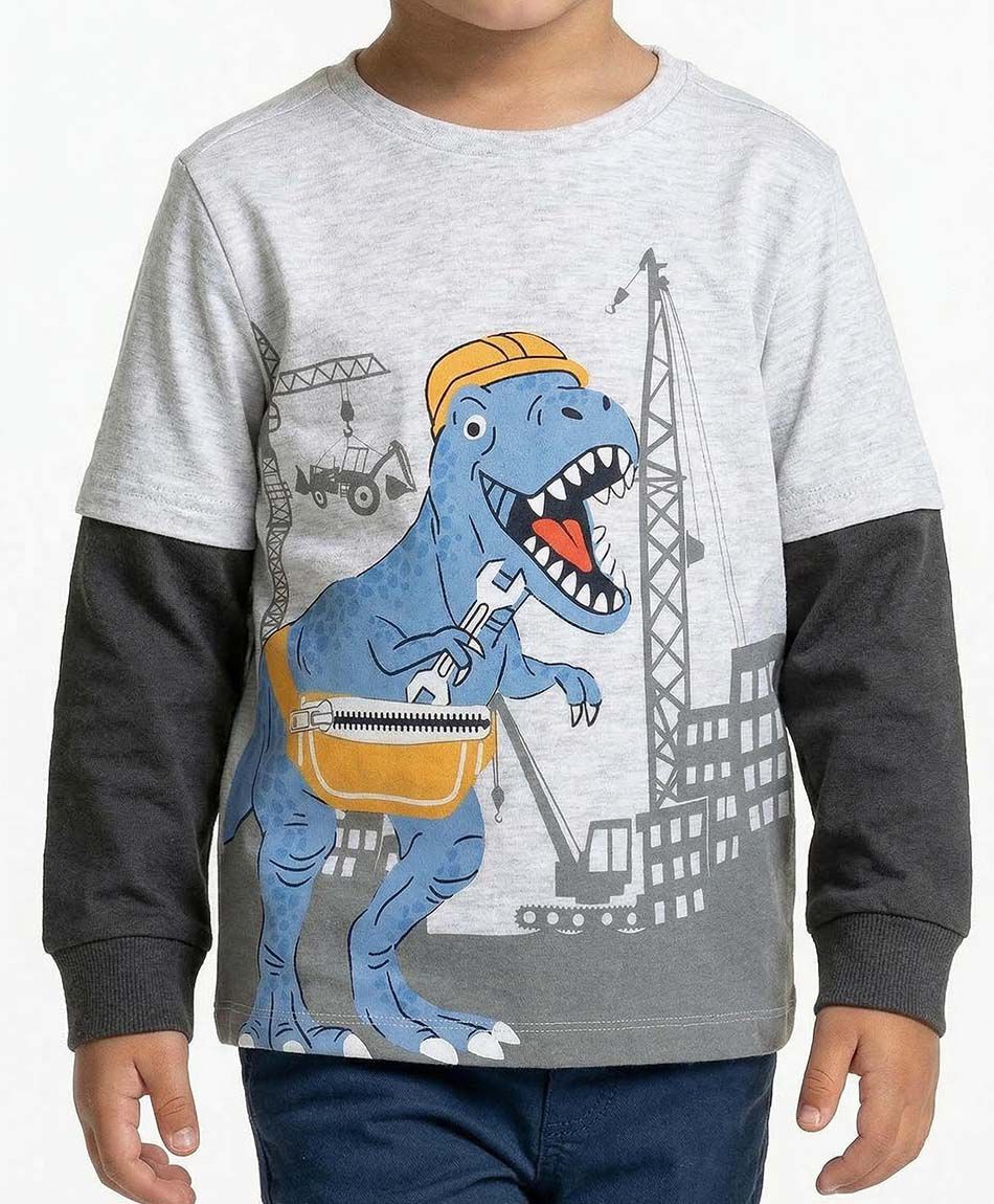 Remera beb&eacute; dino city
