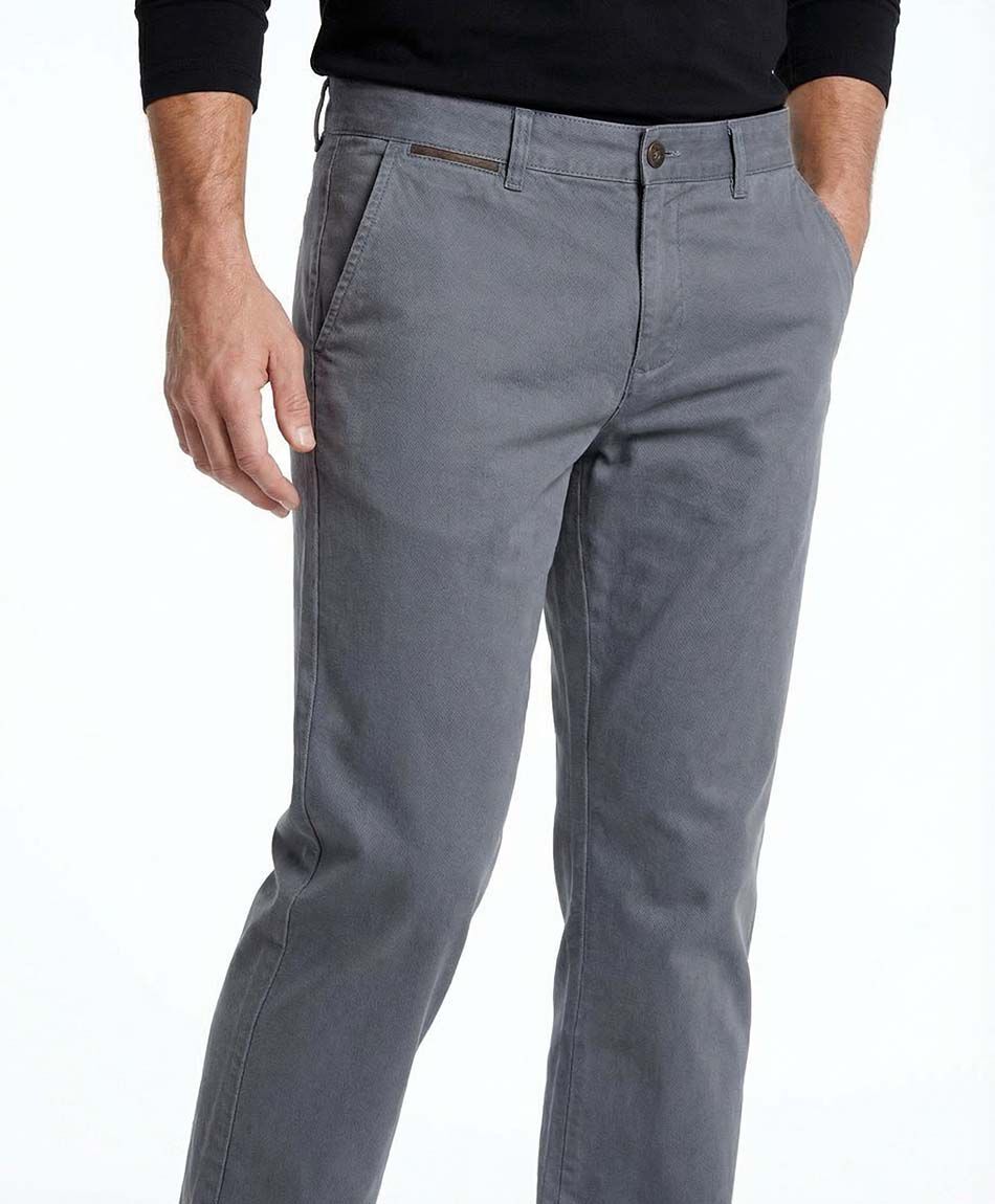 Pantal&oacute;n hombre dise&ntilde;o liso grey