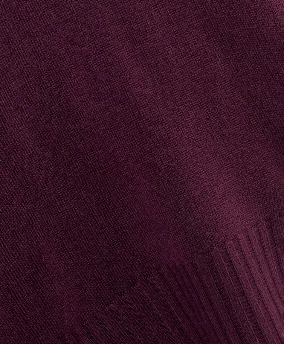 Sweater mujer cl&aacute;sico burdeo