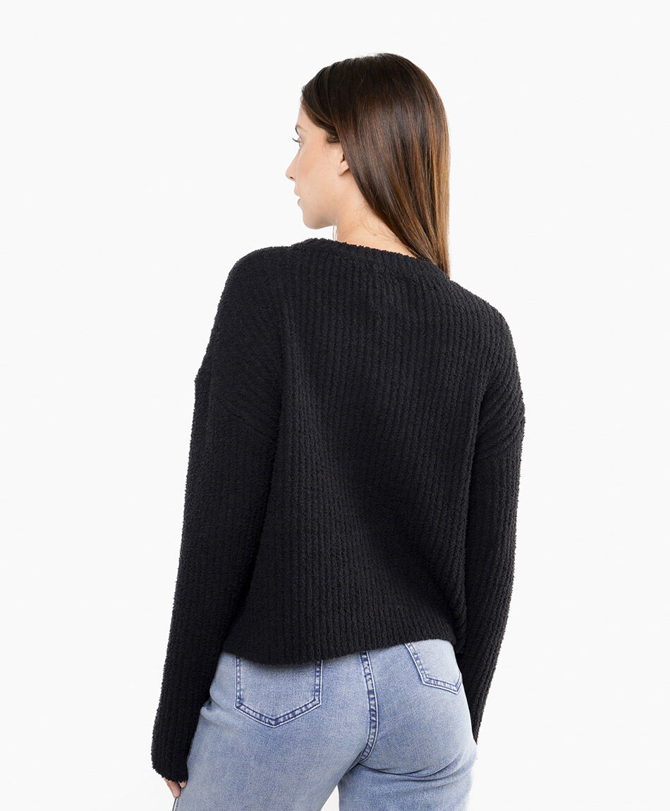 Sweater mujer soufle black