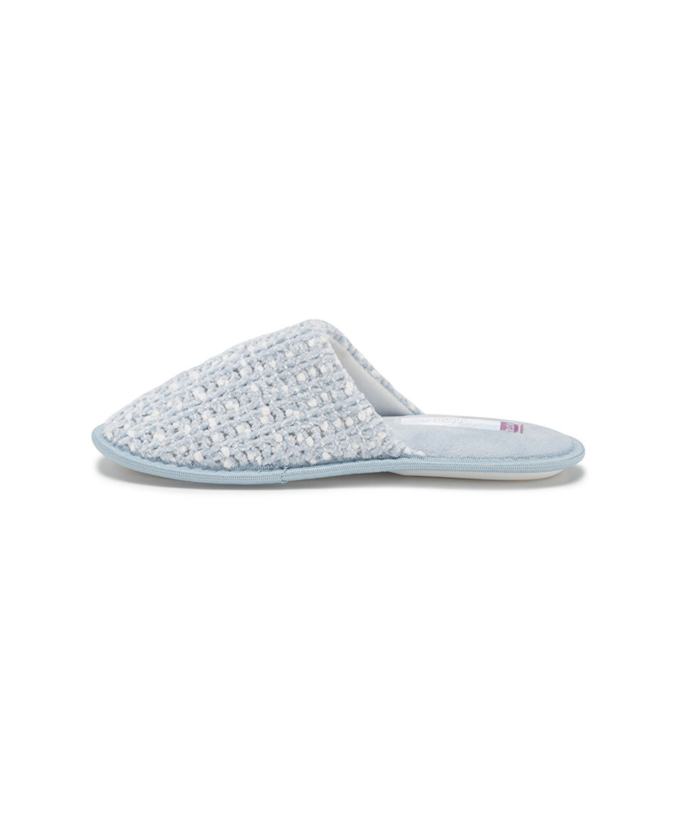 Pantufla mujer jaspeada chenille