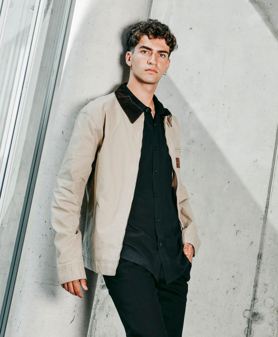 Campera hombre canvas light brown