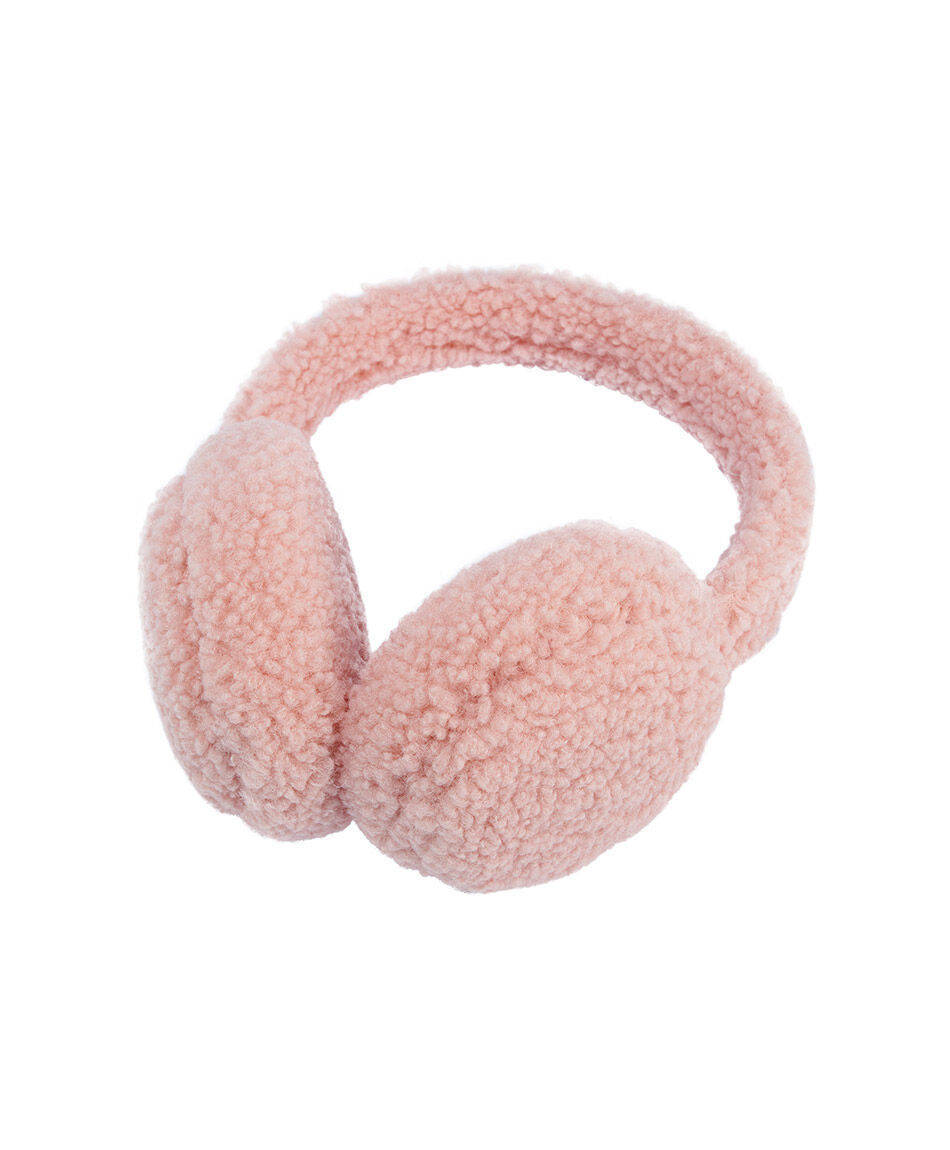 Orejera ni&ntilde;a sherpa pink