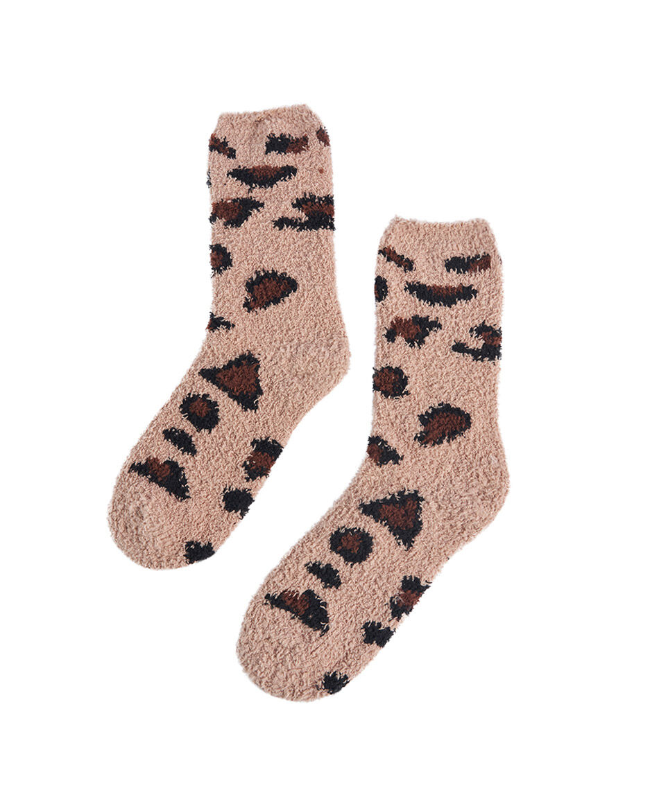 Pack 2 medias mujer animal print