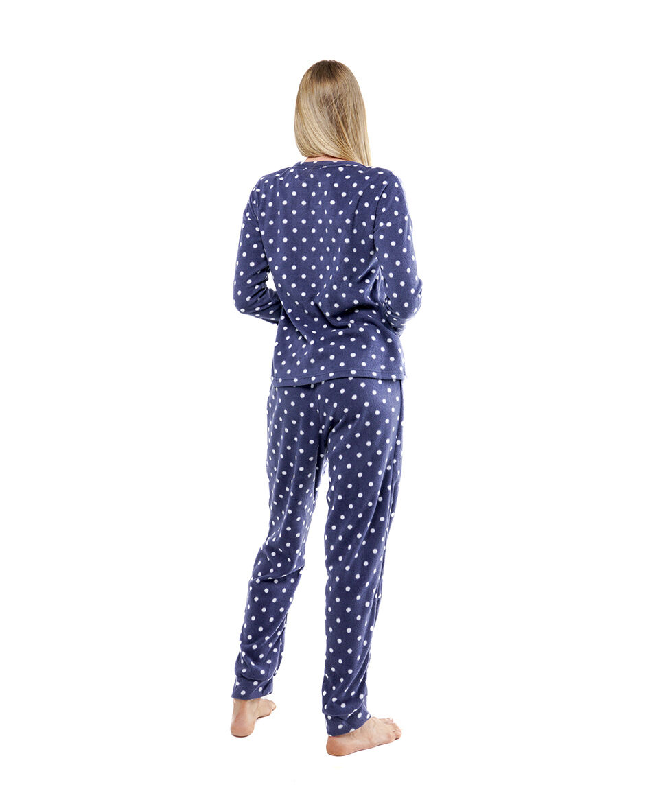 Pijama mujer micropolar puntos