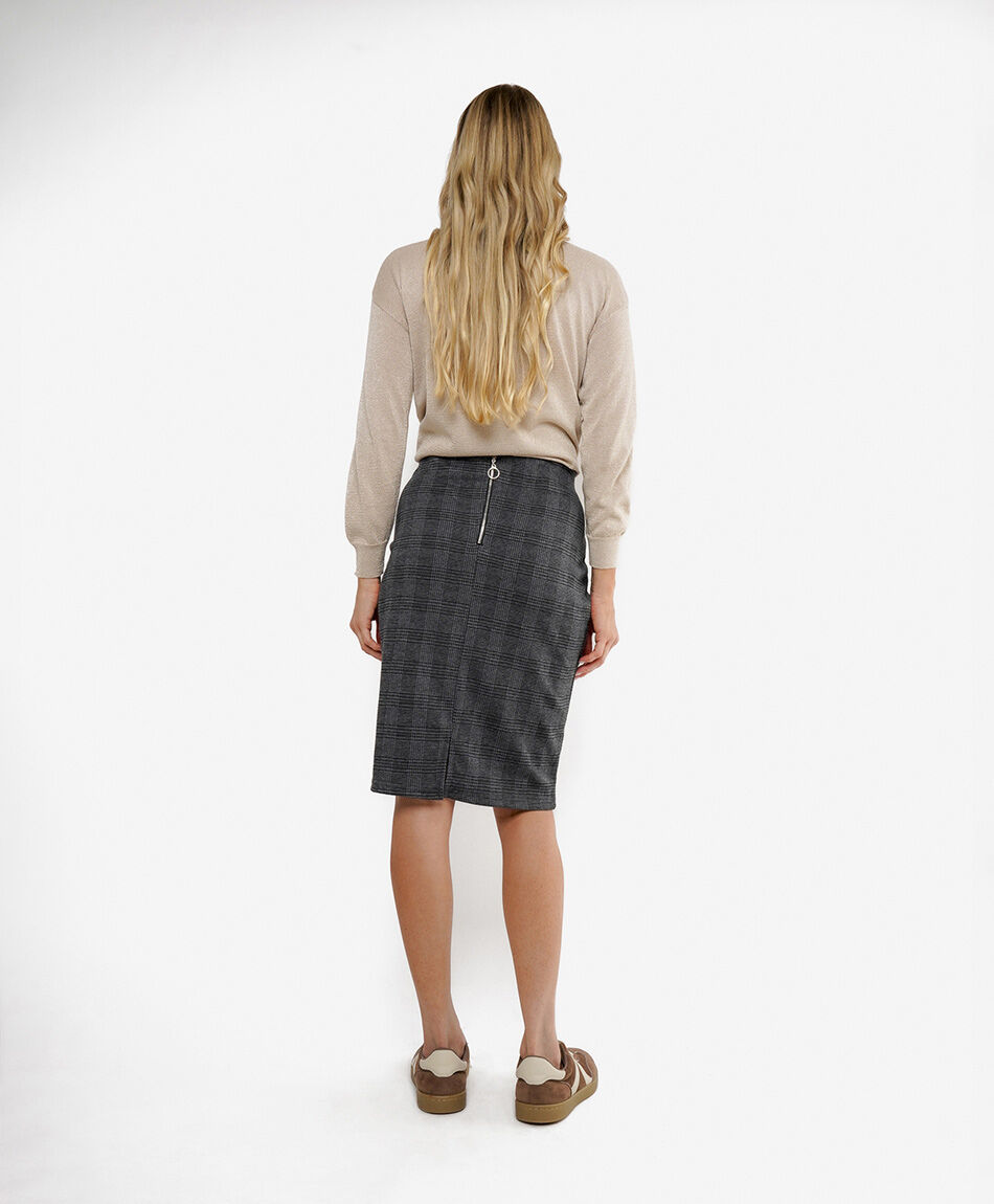 Pollera mujer escocesa