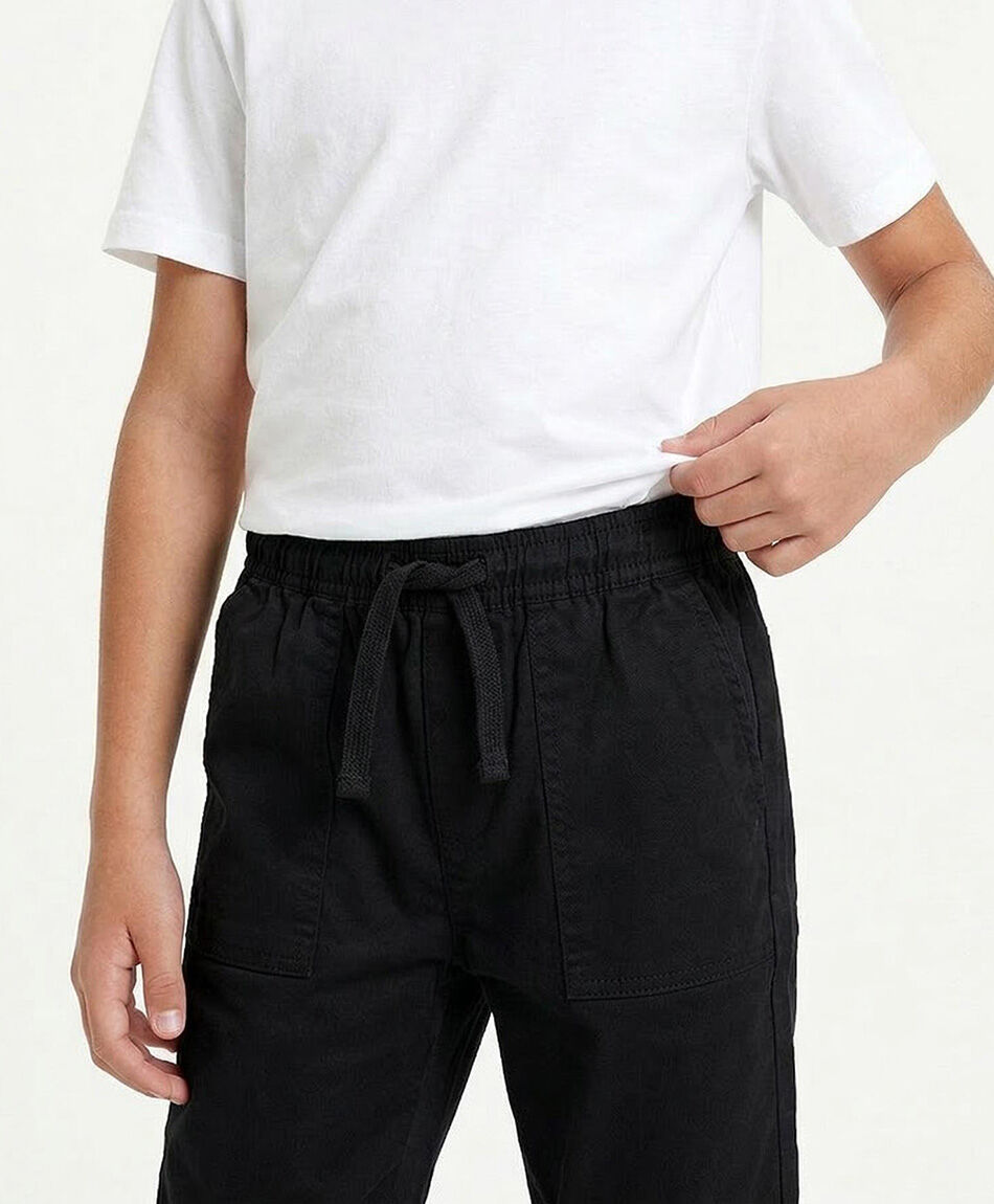 Pantal&oacute;n ni&ntilde;o cargo negro