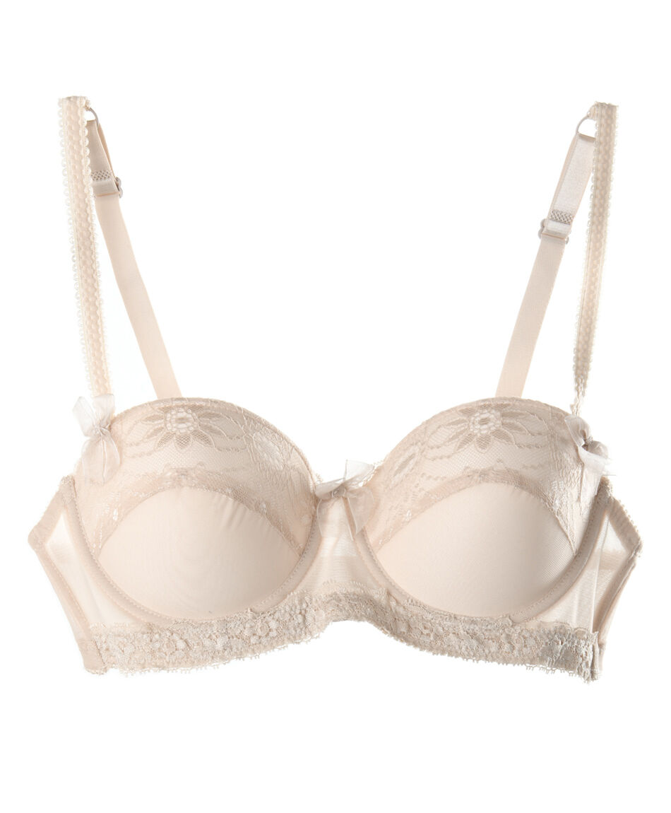 Corpi&ntilde;o mujer encaje mesh strapless
