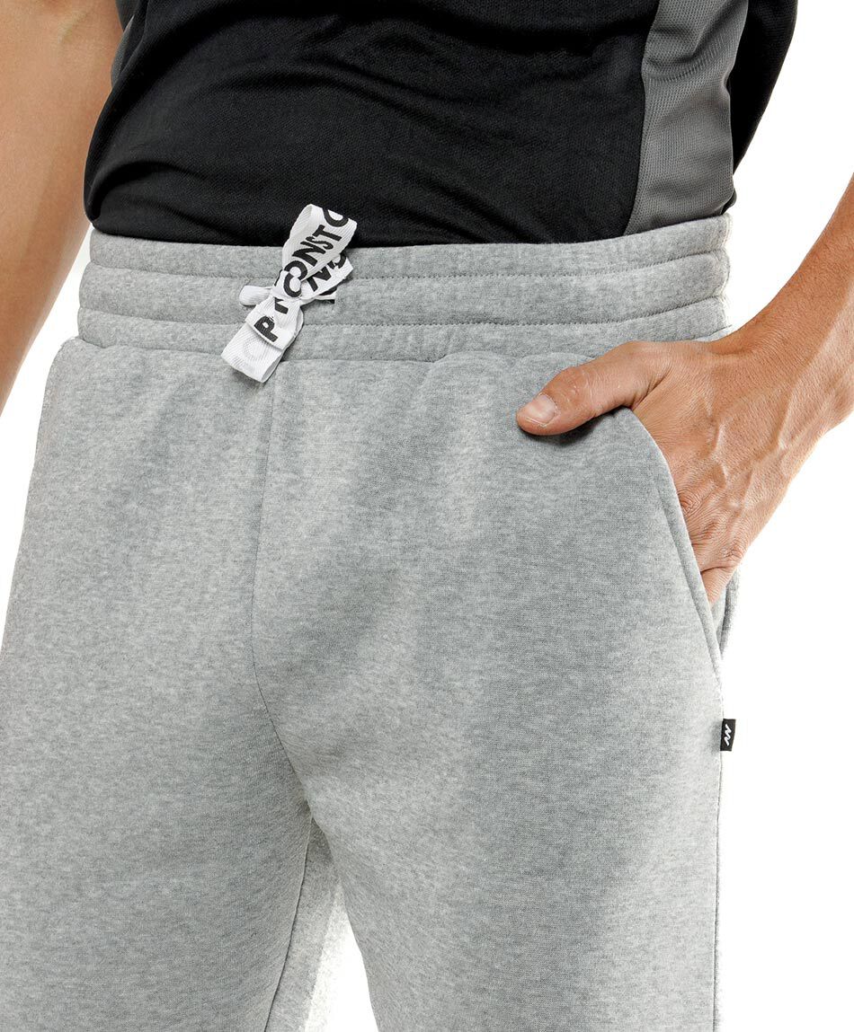 Pantal&oacute;n deportivo hombre liso gris