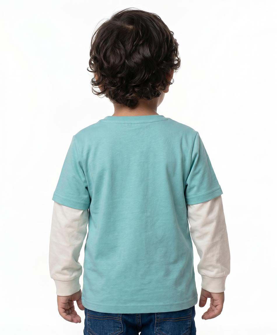 Remera beb&eacute; manga larga construcci&oacute;n