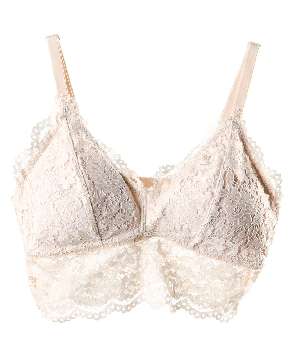 Bralette mujer encaje floral