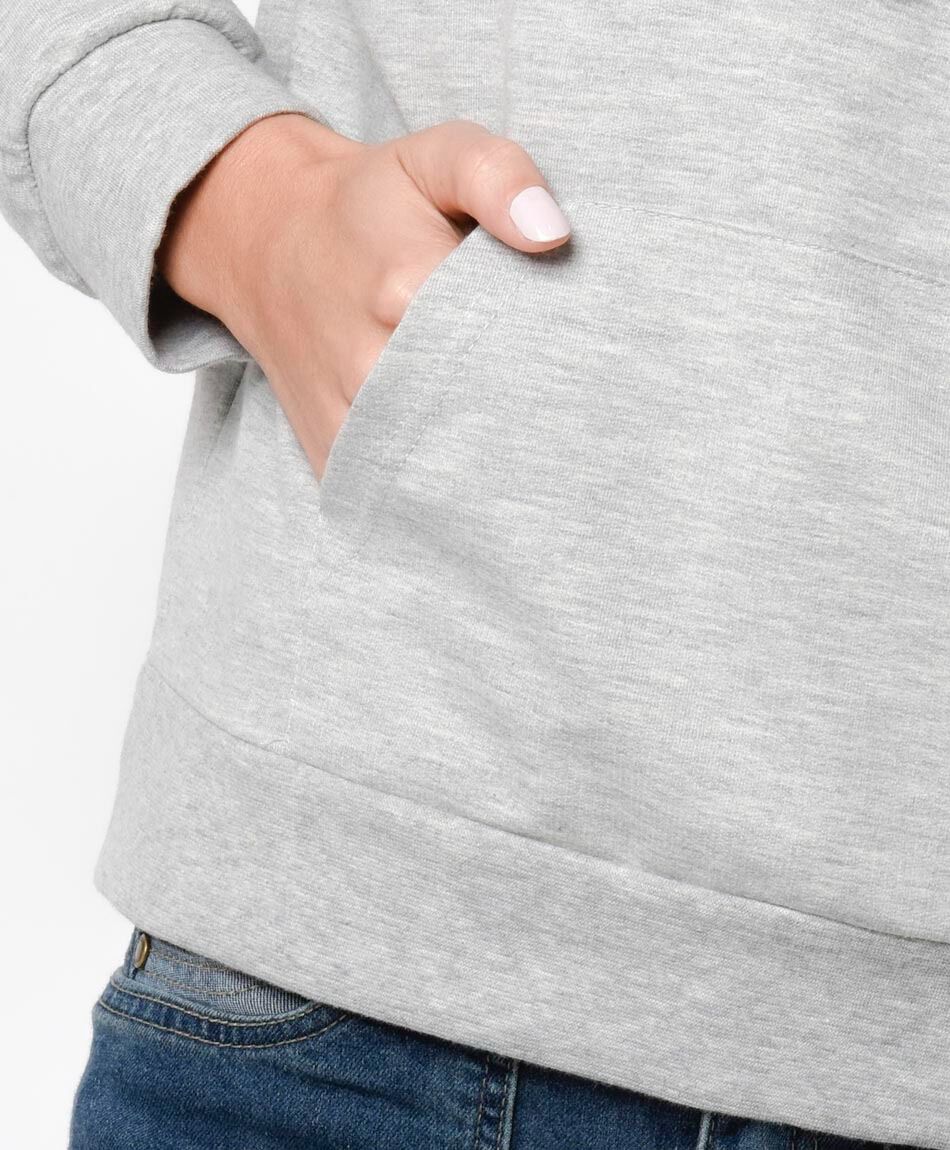 Buzo mujer b&aacute;sico gris