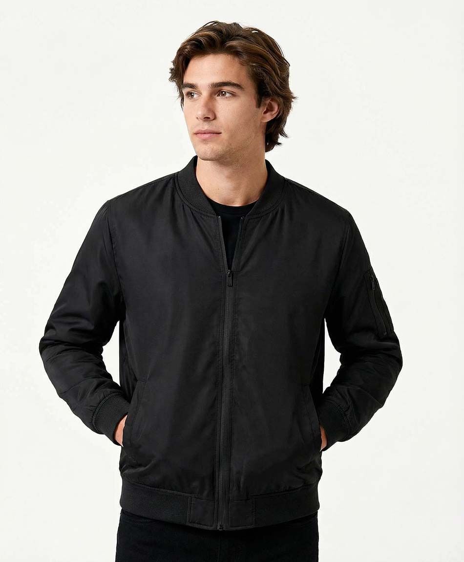 Campera hombre bomber lisa