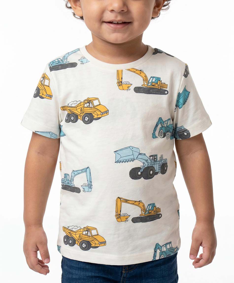 Remera beb&eacute; autos construcci&oacute;n