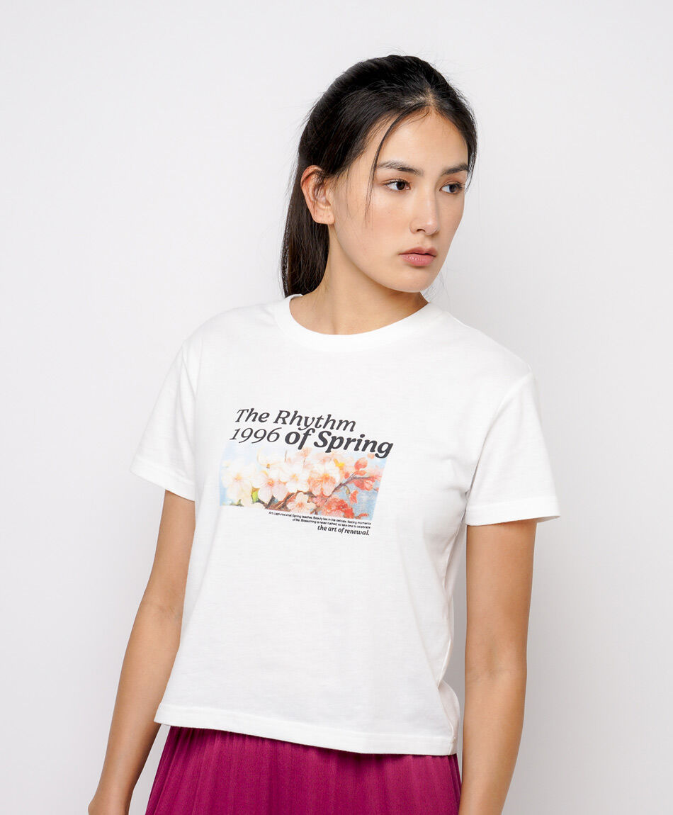 Remera mujer print primavera