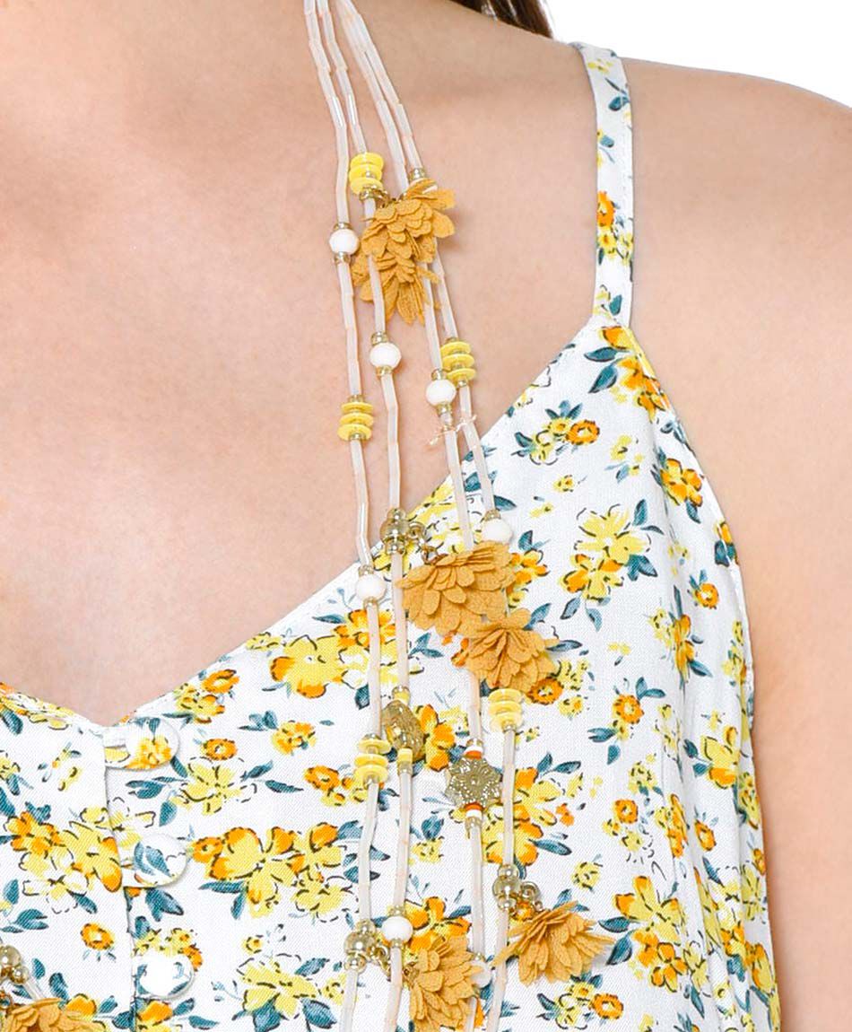 Top botoncitos forrados