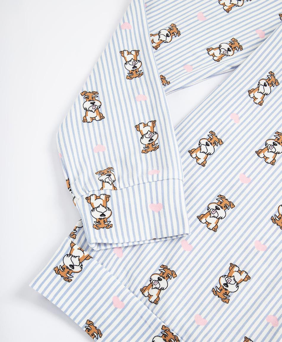 Pijama mujer rayas dog yorkshire