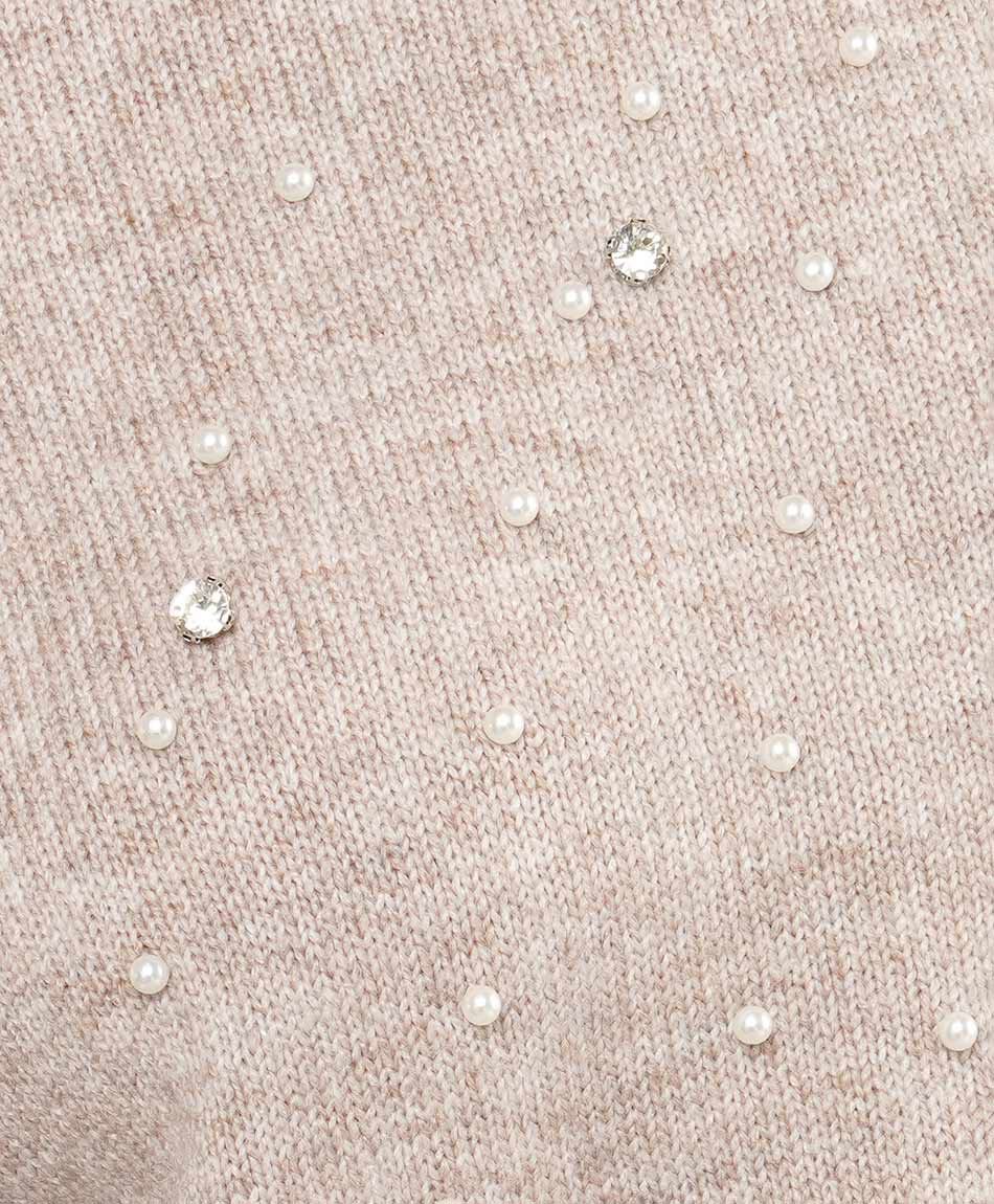 Sweater mujer perlas bordadas