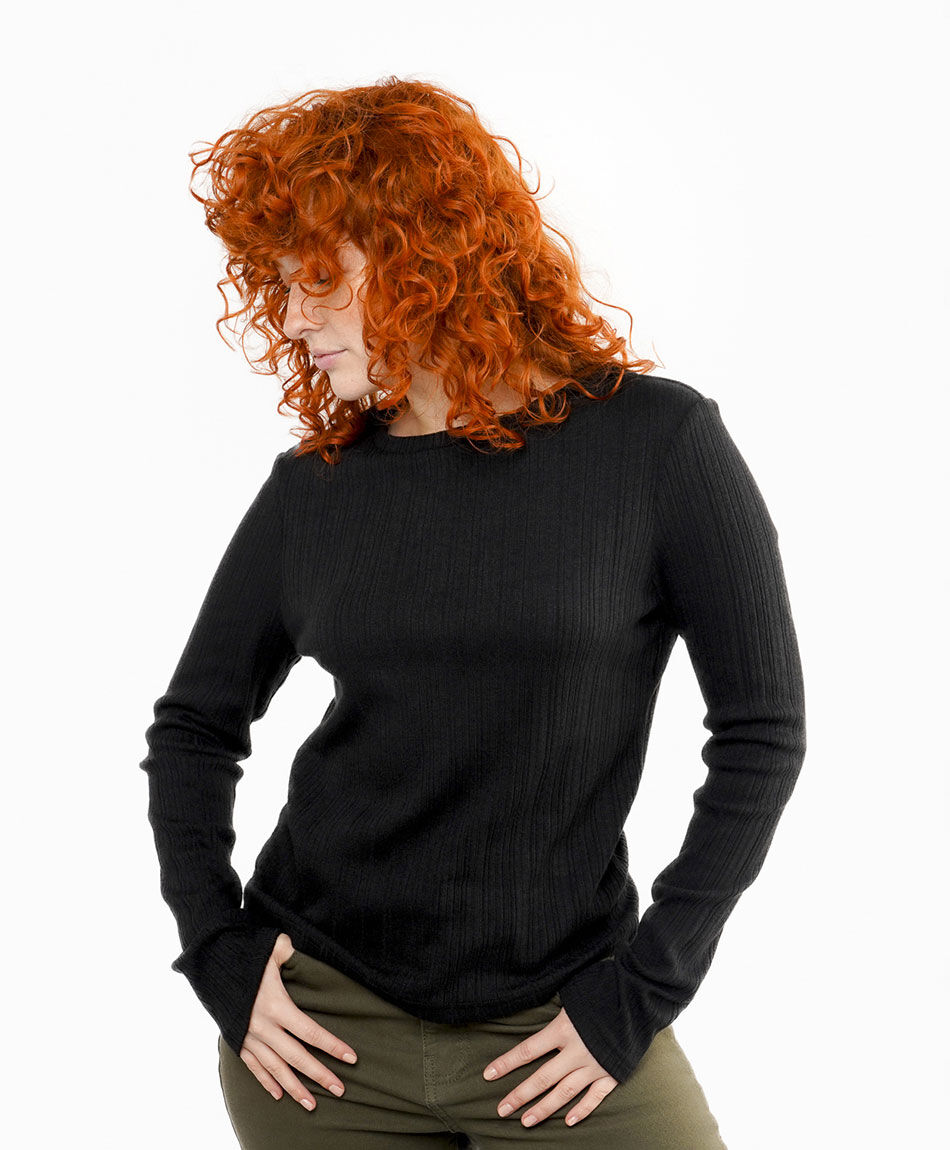 Remera mujer canal&eacute; black