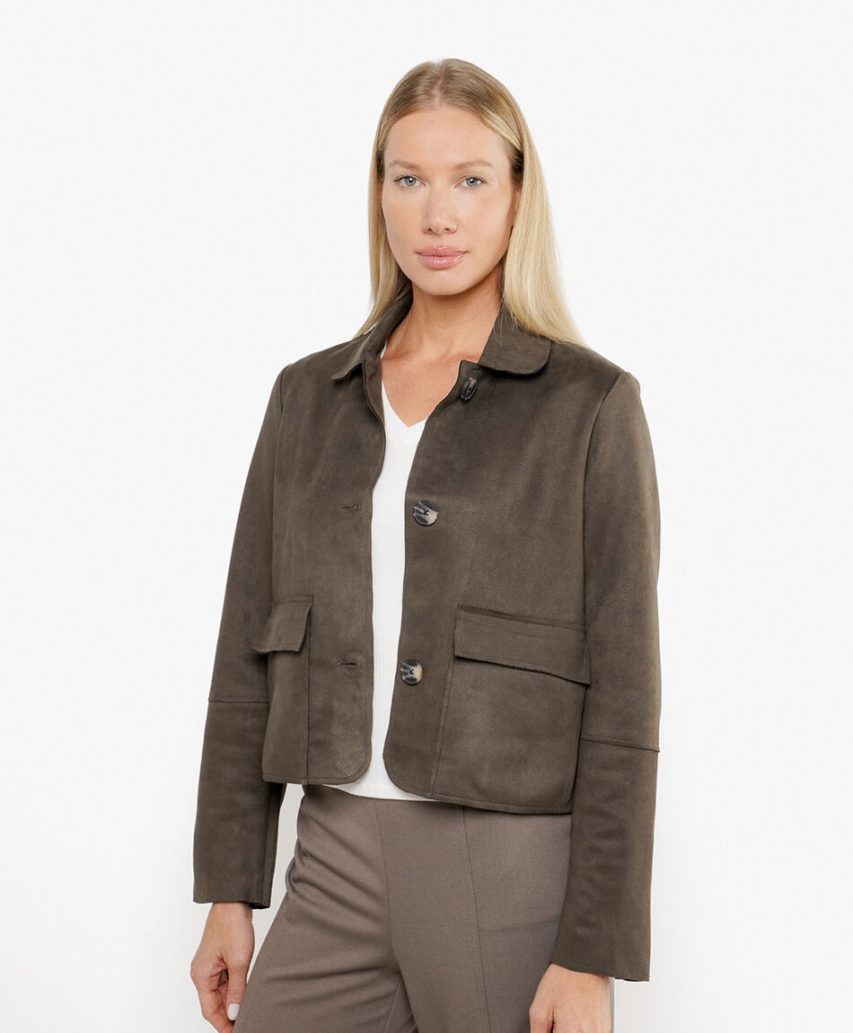 Campera mujer bolsillos
