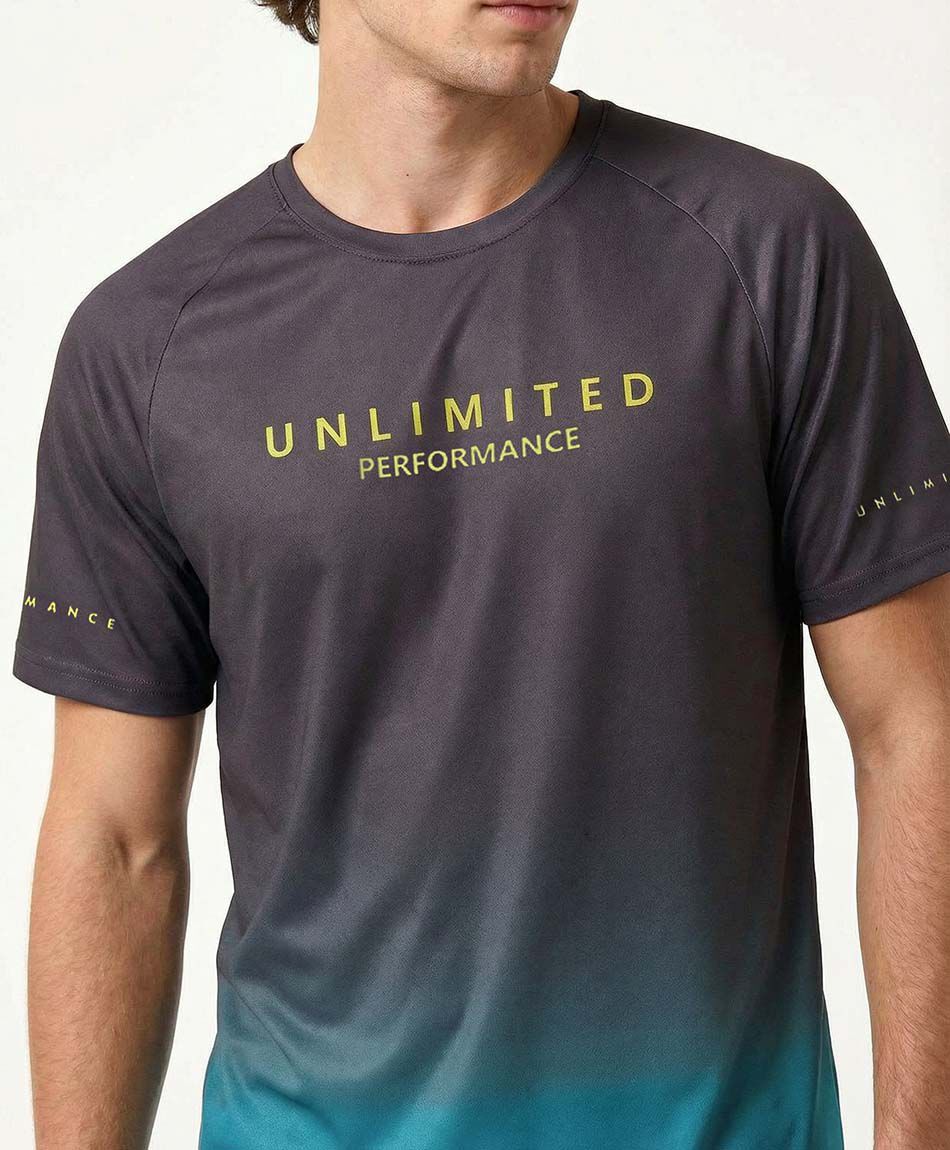 Remera deportiva hombre bicolor