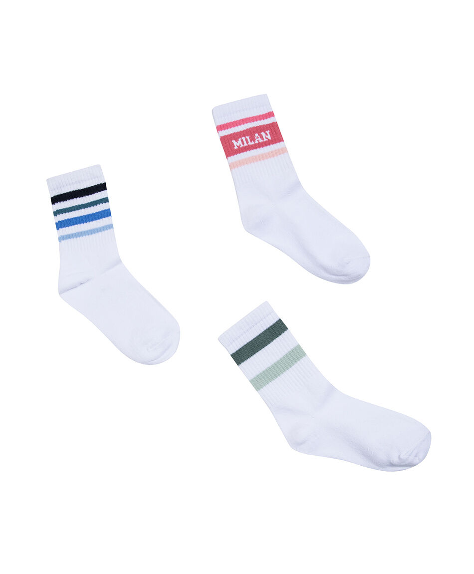 Pack 3 medias ni&ntilde;a l&iacute;neas