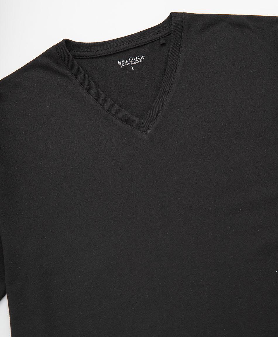 Camiseta hombre manga corta negra