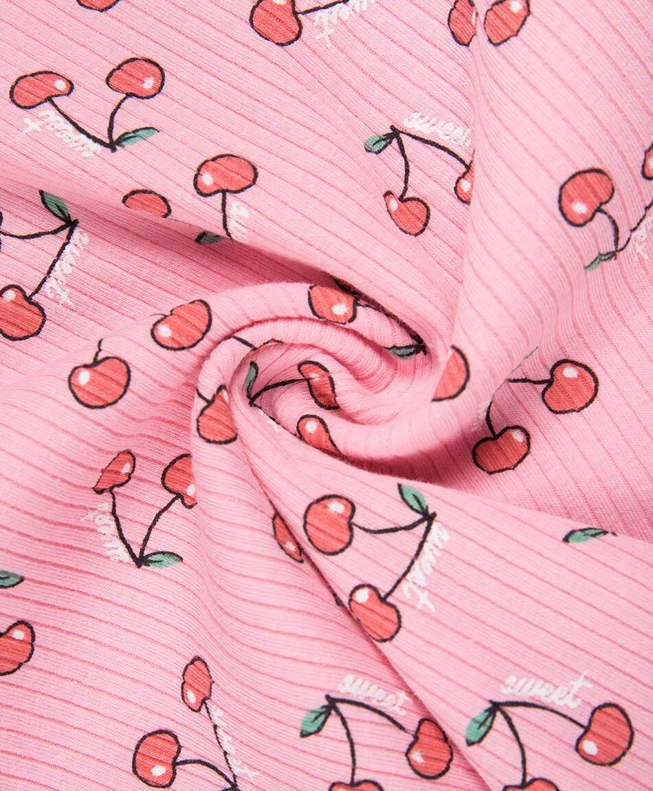 Remera ni&ntilde;a manga larga cerezas