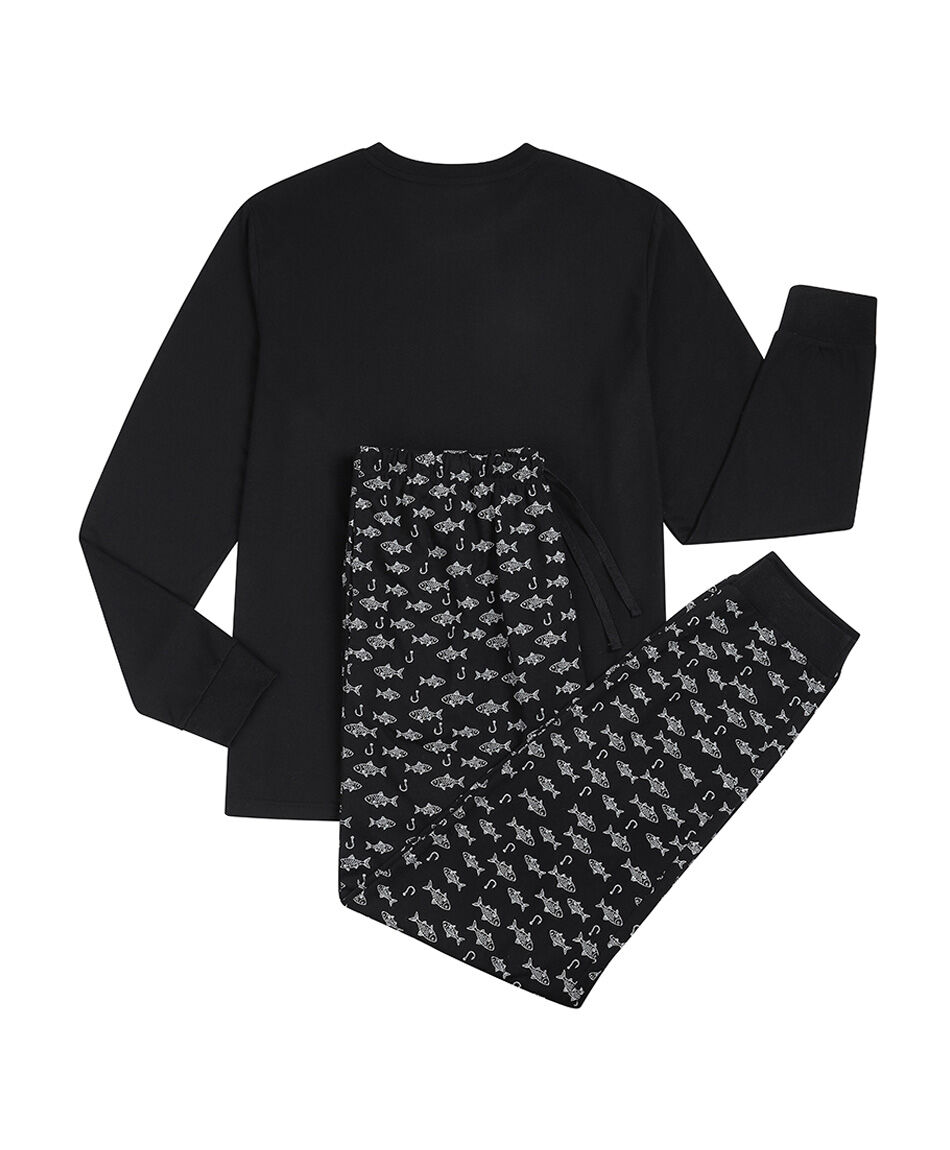 Pijama hombre estampado peces