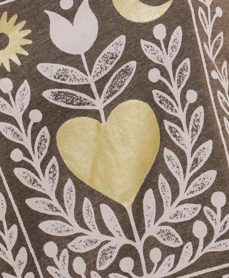 Remera mujer coraz&oacute;n golden