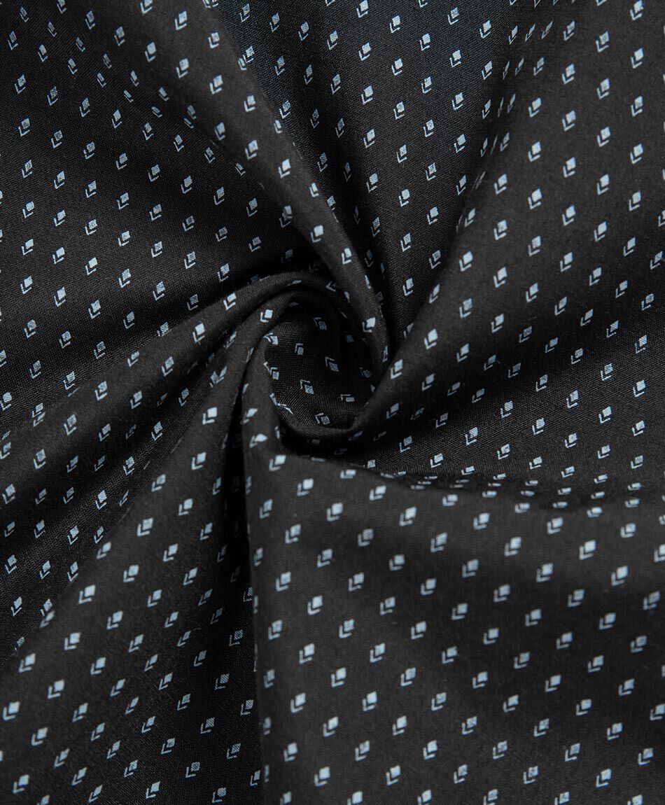 Camisa hombre manga larga micro pixel