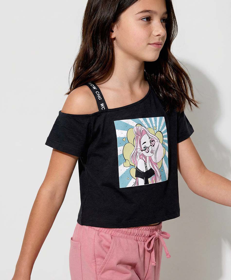 Remera ni&ntilde;a tirante