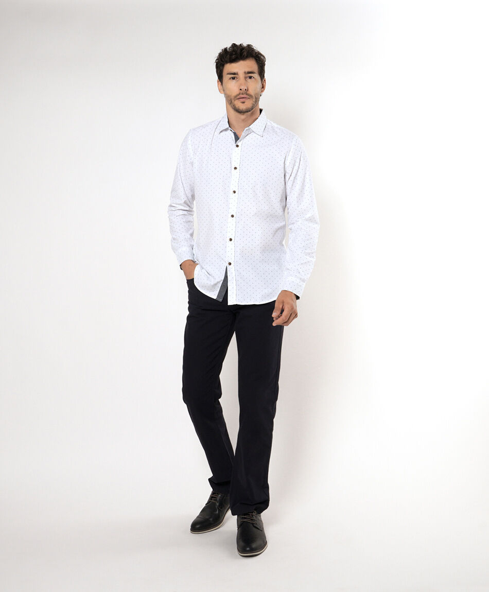 Camisa hombre bicolor